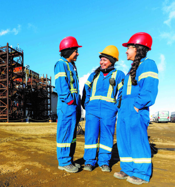 Three Indigenous oil and gas workers