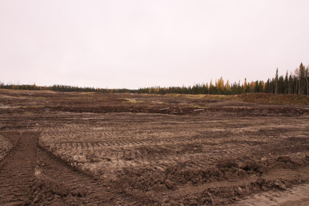 Borrow Pit 8 before and after land reclamation